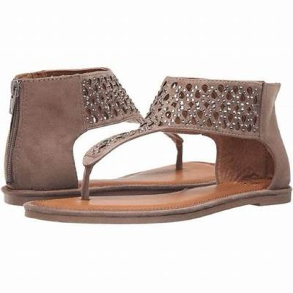 Yellow Box Acquarious Taupe Sandals Size 6